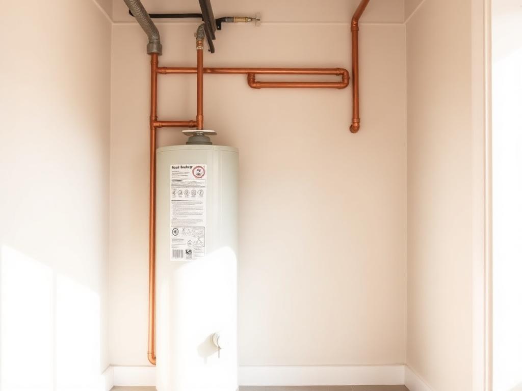 Professionally installed residential water heater